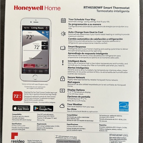 Smart Thermostat | Honeywell Home - Picture 2 of 4